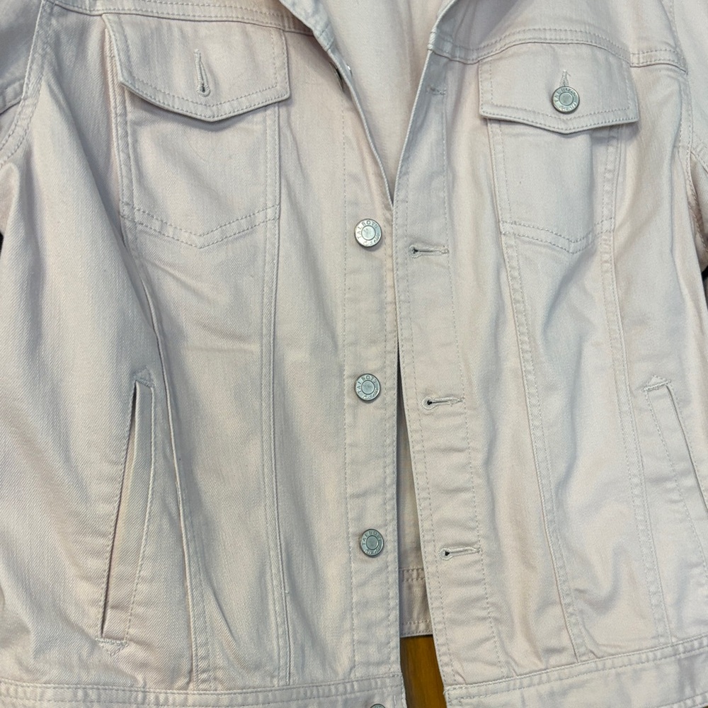 Talbots Soft Pink Jean Jacket - Picture 4 of 6